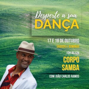 Faça o workshop Corpo Samba em apenas 1 final de semana